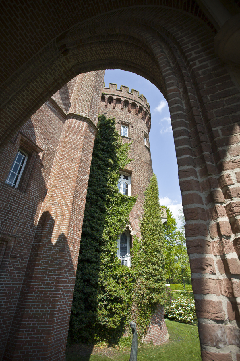 blick von schloss moyland von innen