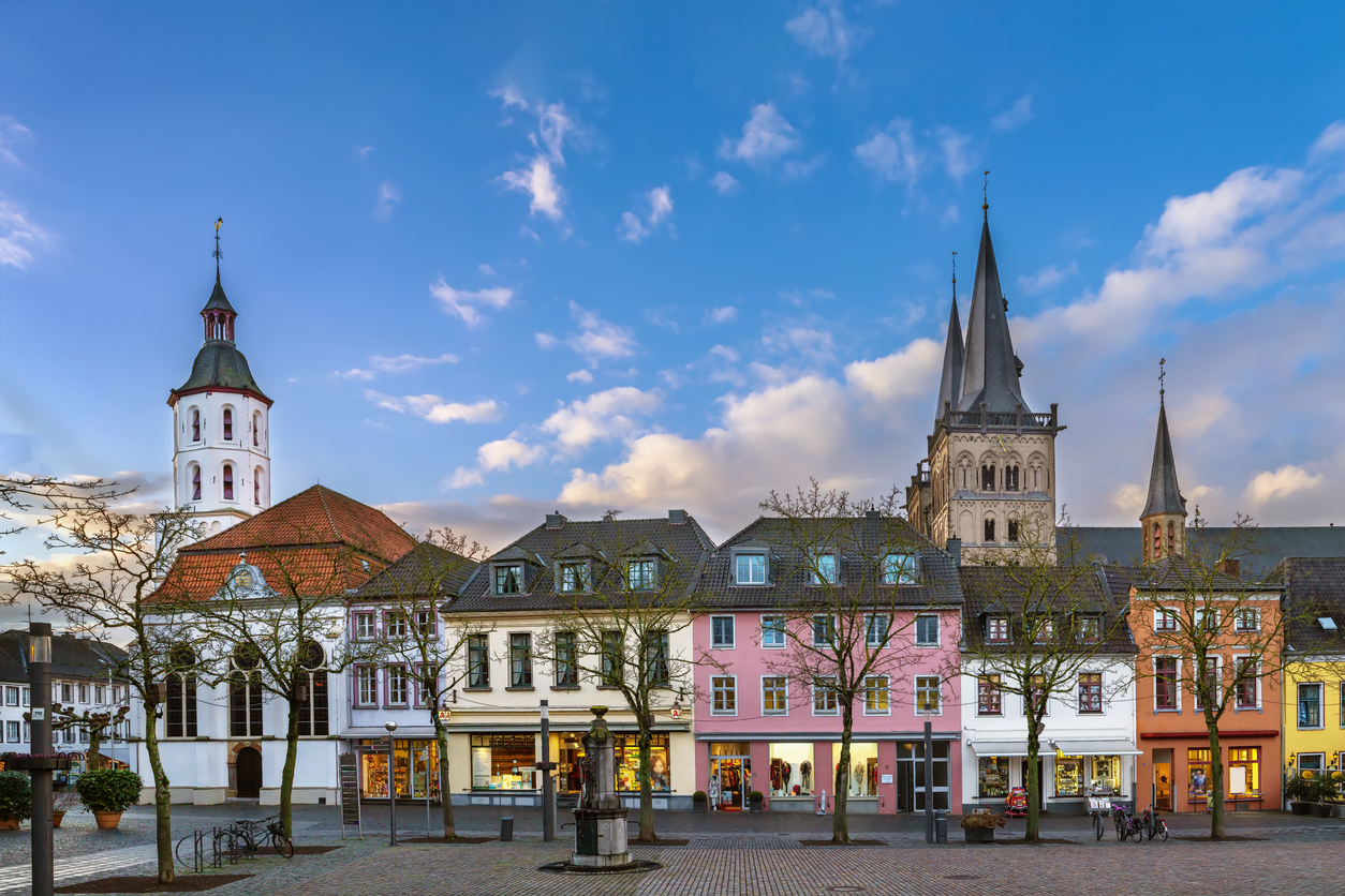 blick auf dem Marktplatz in xanten